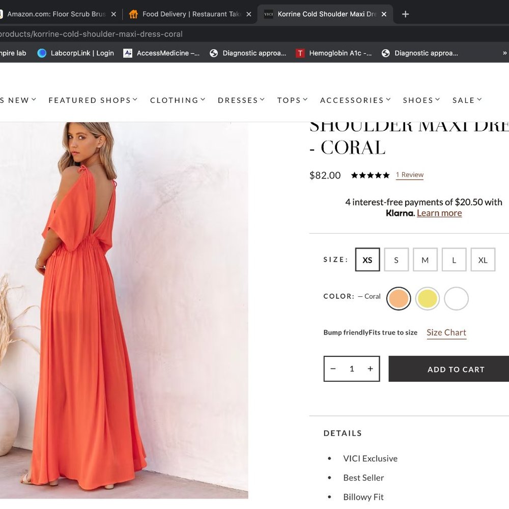 Coral maxi
